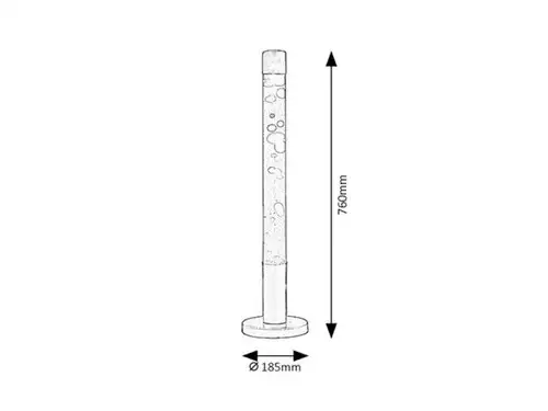 RABALUX Dovce lava lampa E14 40W crveno-žuto