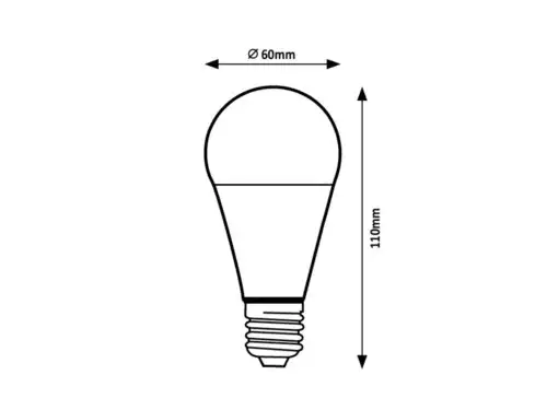 RABALUX LED sijalica  E27 A60, 7W, 650lm, 3000K, senzor pokreta: 3-5m