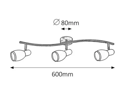 RABALUX Elite spot E14 3x40W hrom