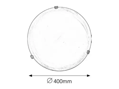 RABALUX Alabastro plafonjeraD40 E27 2x60Wbelo/zlato