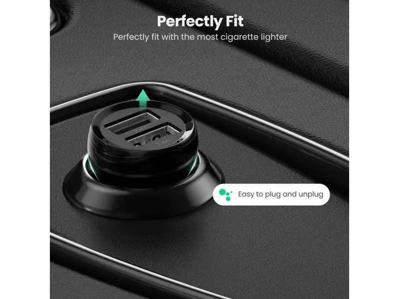 UGREEN ED018 Usb punjac za kola 2USB FAST 4.8A