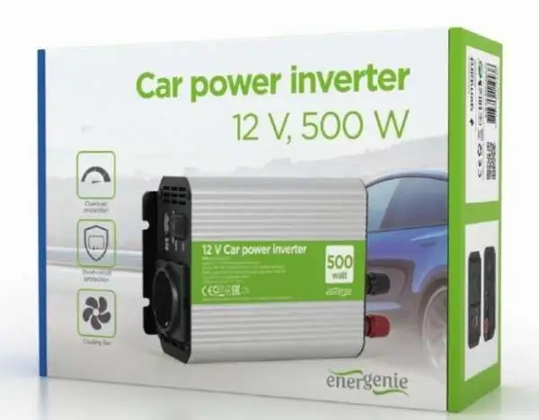 GEMBIRD EG-PWC500-01 12V Auto inverter DC/AC 500W+USB port