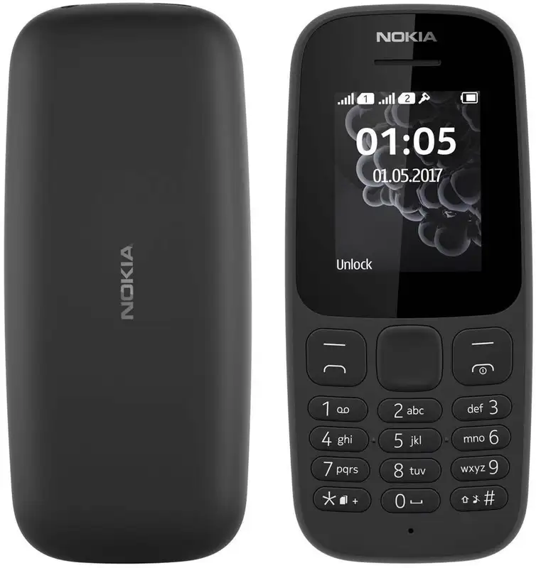 Nokia 105 DS Black A00028459