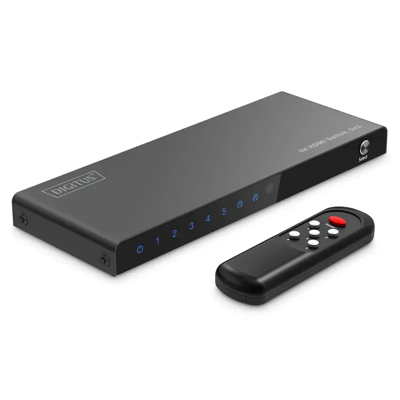 DIGITUS HDMI switch 5x1 4K 60Hz