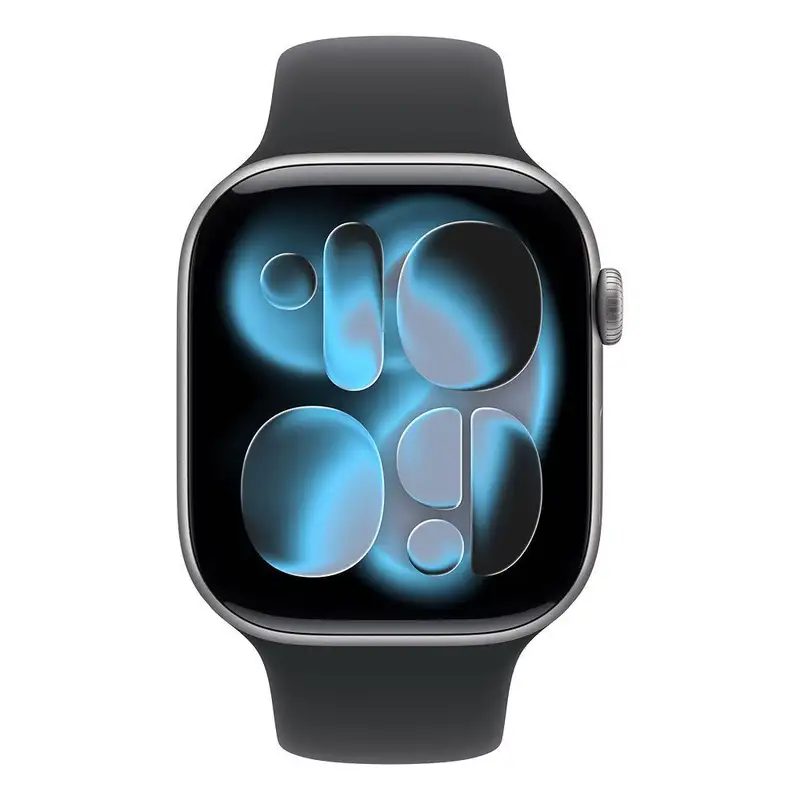 APPLE Watch S11 Cellular 46mm Space Grey Aluminium Case with Black Sport Band - S/M mfc94rk/a