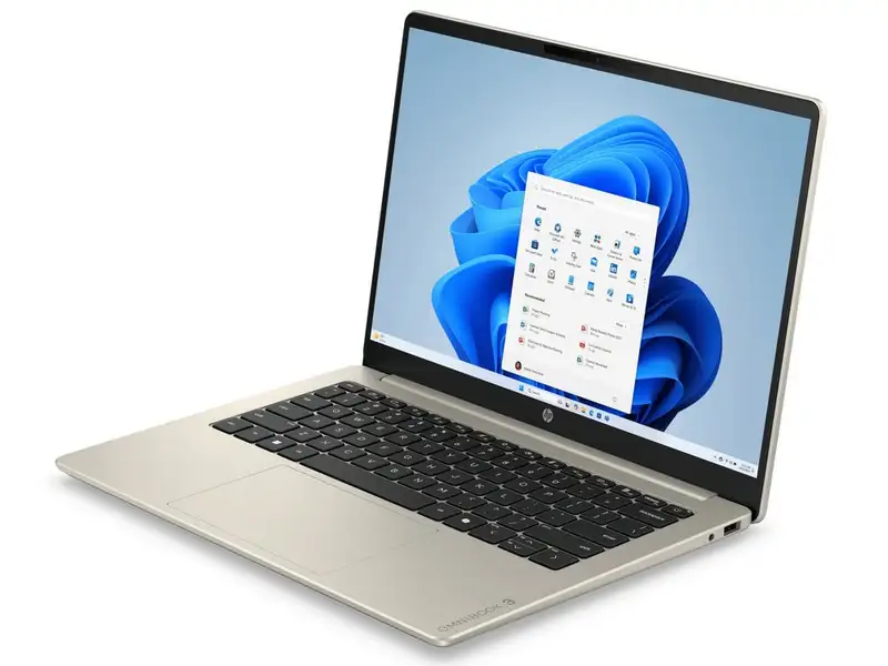 HP OmniBook 3 14-hy0002nm, 14" WUXGA AG, AMD Ryzen 5 40, 16GB onboard, 512GB, DOS, zlatna (D92N1EA)