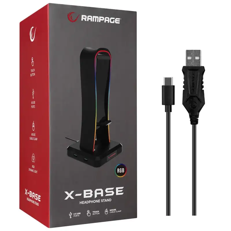 RAMPAGE RM-H77 X-BASE BLACK RGB