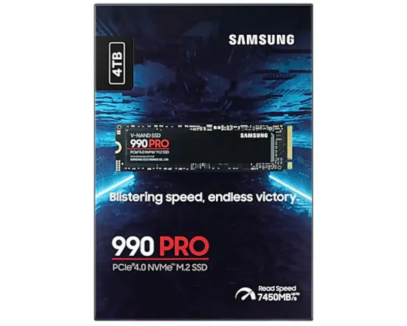SAMSUNG 4TB M.2 NVMe MZ-V9P4T0BW 990 Pro Series SSD