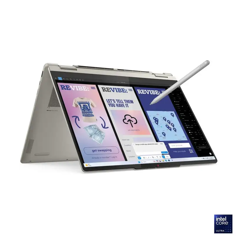 LENOVO Yoga 7 2-in-1 14ILL10, 14.0" 2.8K WQXGA+ TOUCH, Intel Core Ultra 7 256V, 16GB, 512GB SSD, DOS, Seashell, Sleeve (83JQ00EDYA+PWR-C)