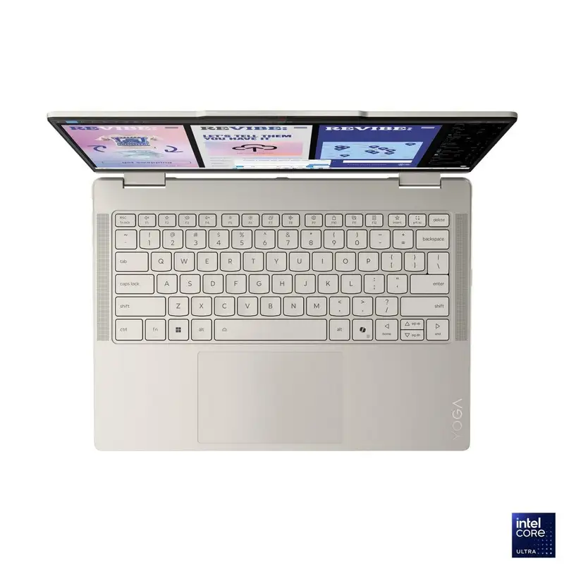 LENOVO Yoga 7 2-in-1 14ILL10, 14.0" 2.8K WQXGA+ TOUCH, Intel Core Ultra 7 256V, 16GB, 512GB SSD, DOS, Seashell, Sleeve (83JQ00EDYA+PWR-C)