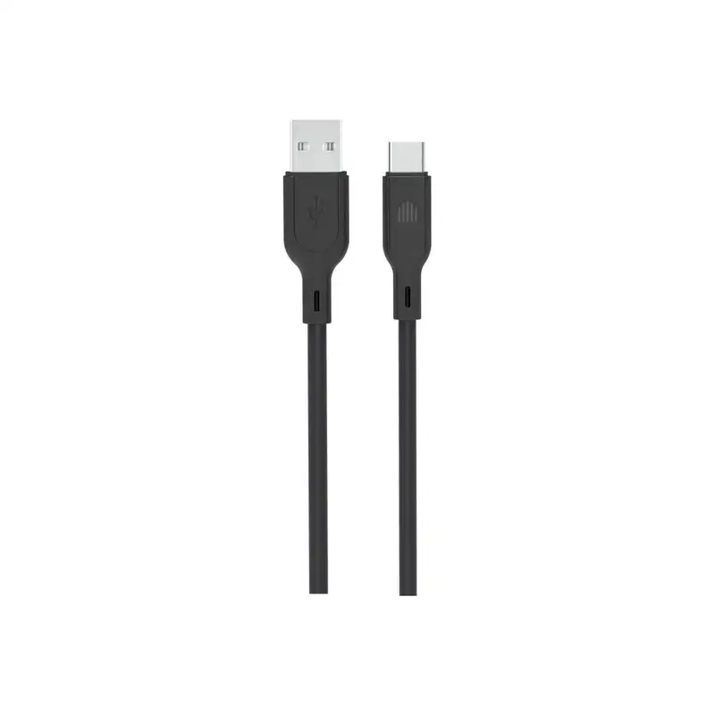 Dviced Cable USB-A to USB-C silicone 1,25m - Black DV110005