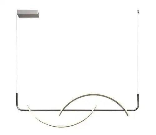 RABALUX Jarnelle, visilica brušeni hrom LED 35W, 2450lm, 3000K, 127cm