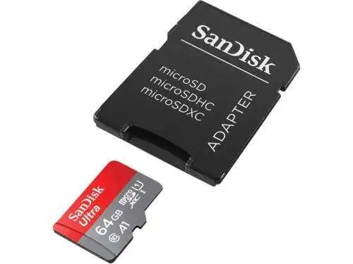 SANDISK SDXC 64GB Ultra Micro 140MB/s A1 Class 10 UHS-I + ADAPTER
