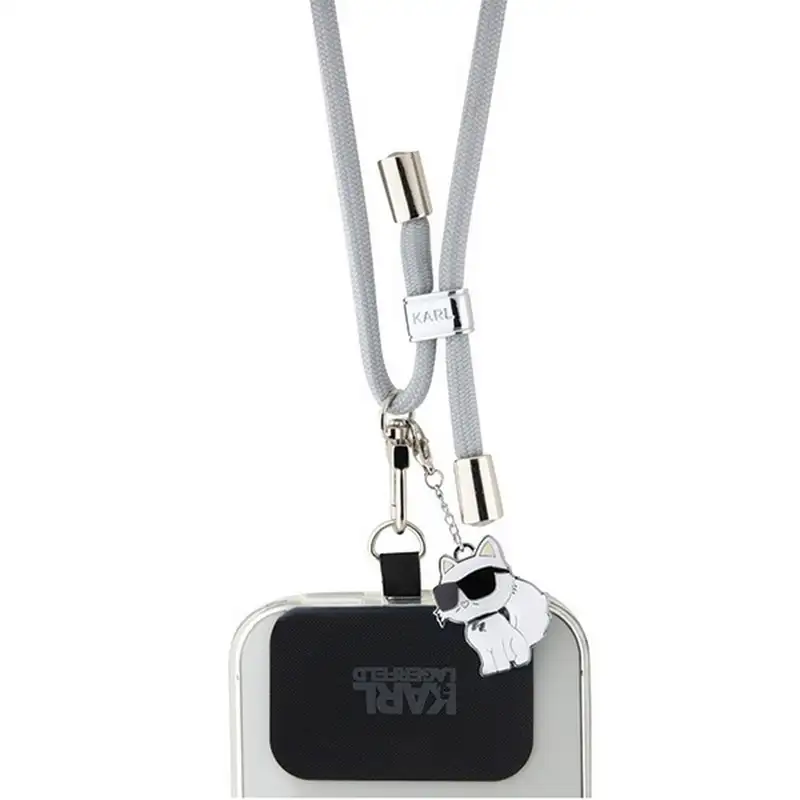 KARL LAGERFELD Universal Strap and Tether Patch Grey
