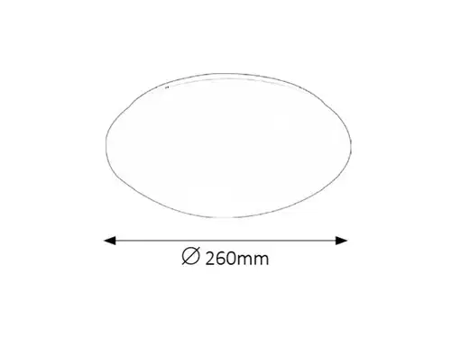 RABALUX Lucas kupatilska plafonjera LED 12W 4000K 26cm bela IP44