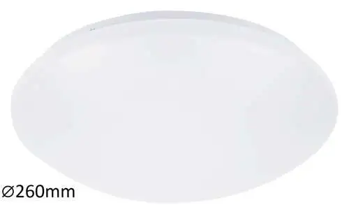 RABALUX Lucas kupatilska plafonjera LED 12W 4000K 26cm bela IP44