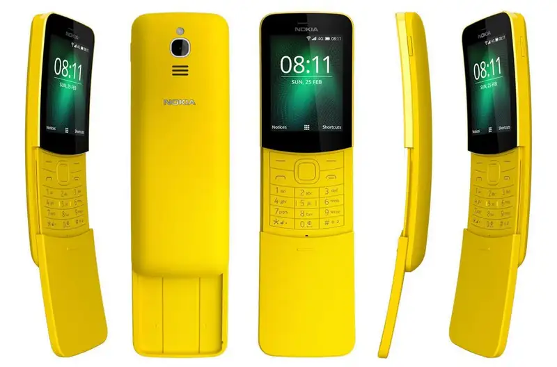 Nokia 8110 4G DS Yellow Dual Sim