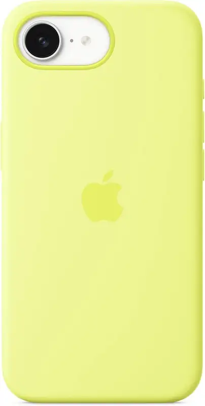 APPLE iPhone 16e Silicone Case – Neon Yellow mgyw4zm/a