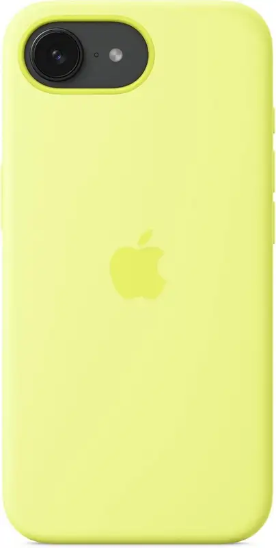 APPLE iPhone 16e Silicone Case – Neon Yellow mgyw4zm/a