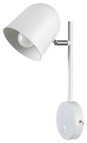 RABALUX Egon, unutrašnja metalna zidna lampa, E14 bela