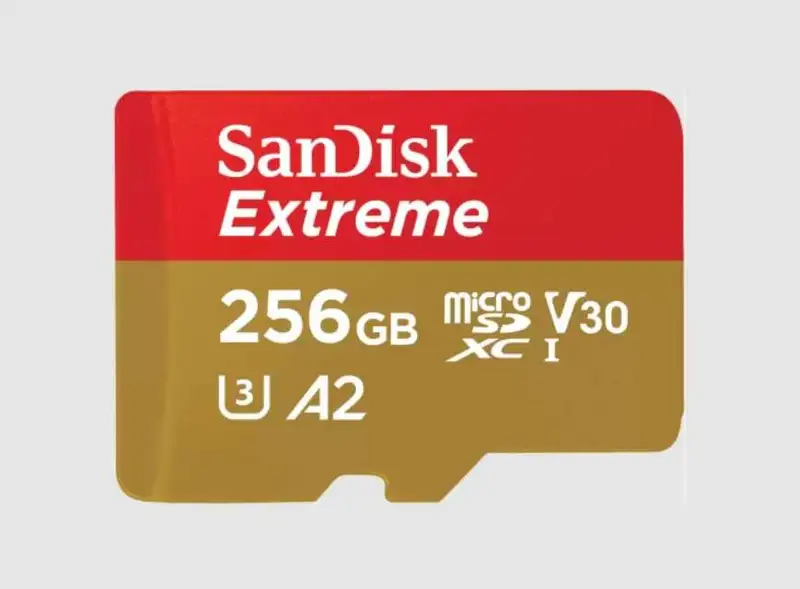 SANDISK SDXC 256GB Extreme micro 190MB / s UHS-I Class10 U3 V30 + ADAPTER