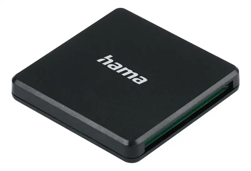 HAMA USB 3.0 Multi-Card Reader, SD/MicroSD/CF, Black