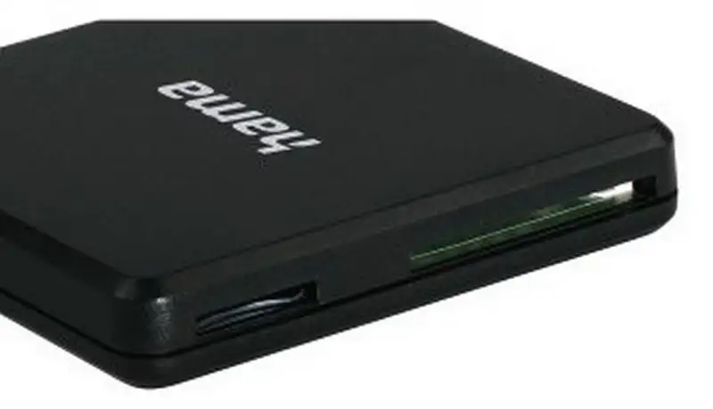 HAMA USB 3.0 Multi-Card Reader, SD/MicroSD/CF, Black