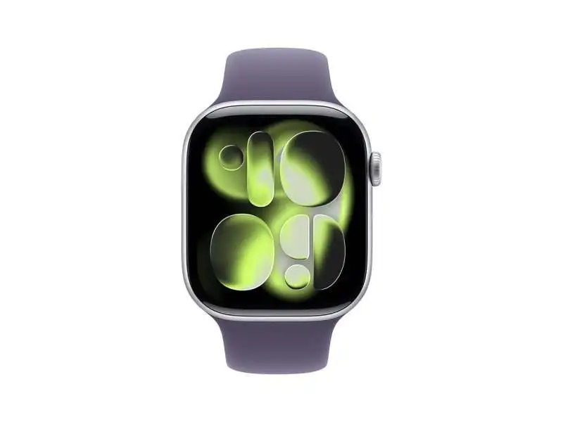 APPLE Watch S11 GPS 42mm Silver Aluminium Case with Purple Fog Sport Band - M/L meu74rk/a