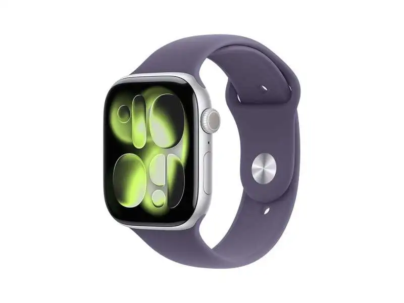 APPLE Watch S11 GPS 42mm Silver Aluminium Case with Purple Fog Sport Band - M/L meu74rk/a