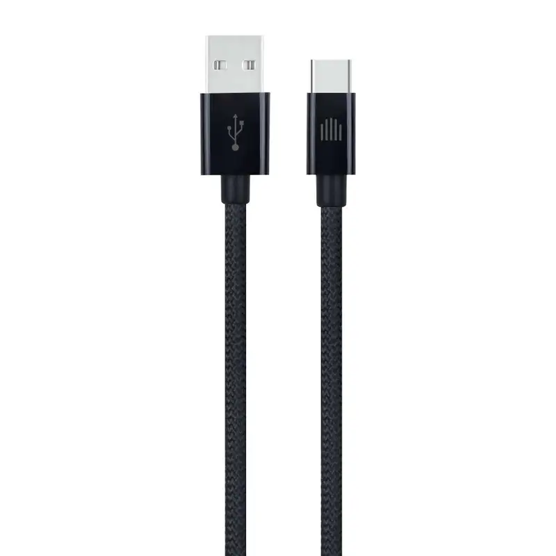 Dviced Cable USB-A to USB-C Nylon Textile 1,25m - Black DV120007