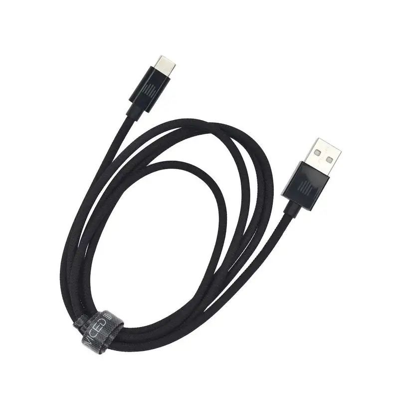 Dviced Cable USB-A to USB-C Nylon Textile 1,25m - Black DV120007