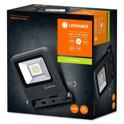LEDVANCE  LED reflek EnduraFlood 10W 4000k t. siva