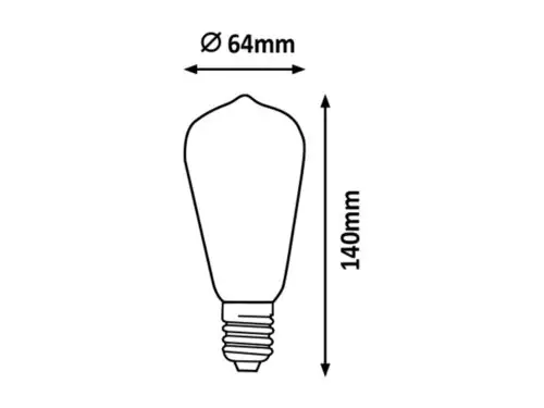 RABALUX Sijalica Filament LED E27 ST64 4W 200lm 2200K Ambiance