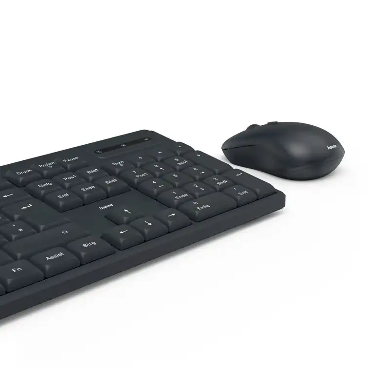 HAMA WKM-200 bezicna tastatura i mis, SRB, crna