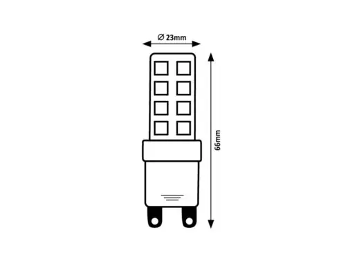 RABALUX LED sijalica G9, 7W, 640lm, 4000K