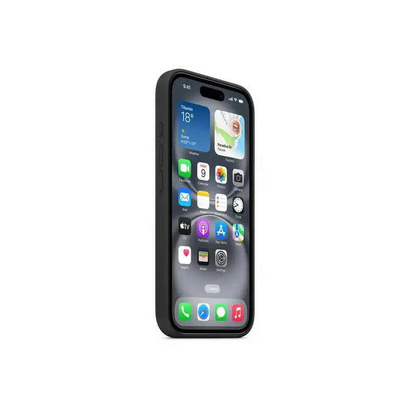 APPLE iPhone 16 Plus Silicone Case with MagSafe Black myy93zm/a