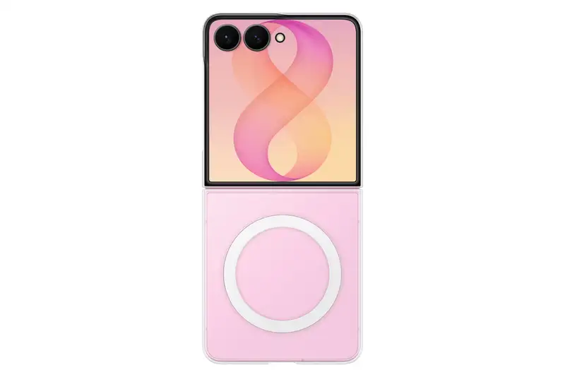 SAMSUNG Galaxy Z Flip8 Silicone Magnet Case Transparent EF-CF776CTEGWW