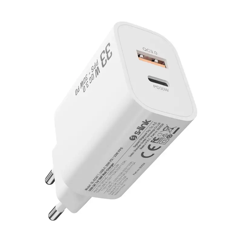 S-LINK SL-EC67 USB-A USB-C 30W PD