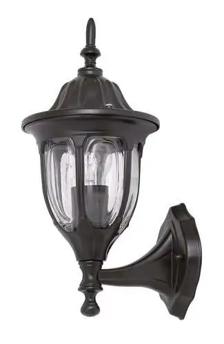 RABALUX Milano spoljna zidna lampa  E27 60W crno IP43