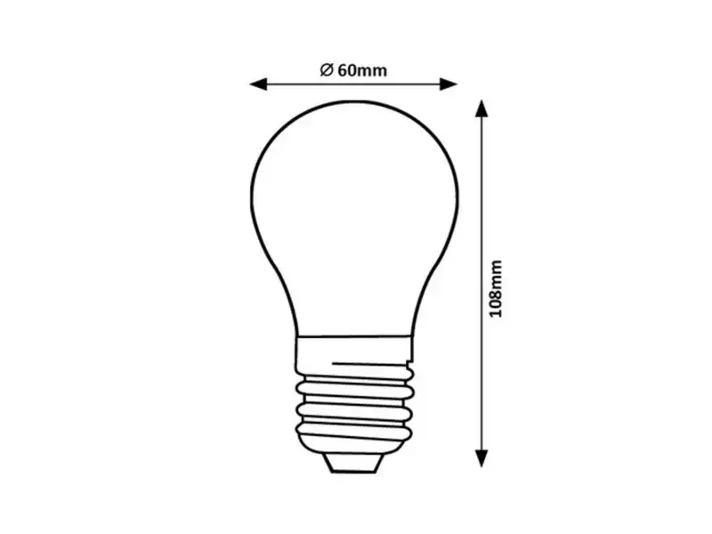 RABALUX Filament LED sijalicaE27 A60, 7W, 850lm, 4000K