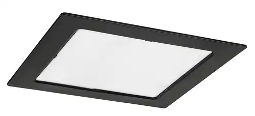 RABALUX Shaun2 plafonjera 18W 3000K crna cetvrtasta