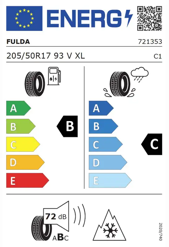 FULDA 205/50R17 93V MULTICONTROL XL