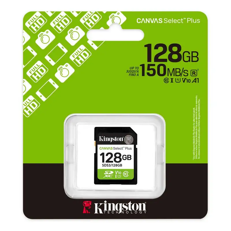 KINGSTON SD 128GB Kingston Canvas SelectPlus gen 3