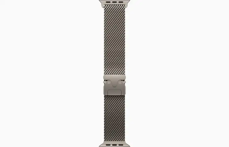 APPLE Watch Ultra 3 Cellular 49mm Natural Titanium Case with Natural Titanium Milanese Loop - Large mf0e4se/a