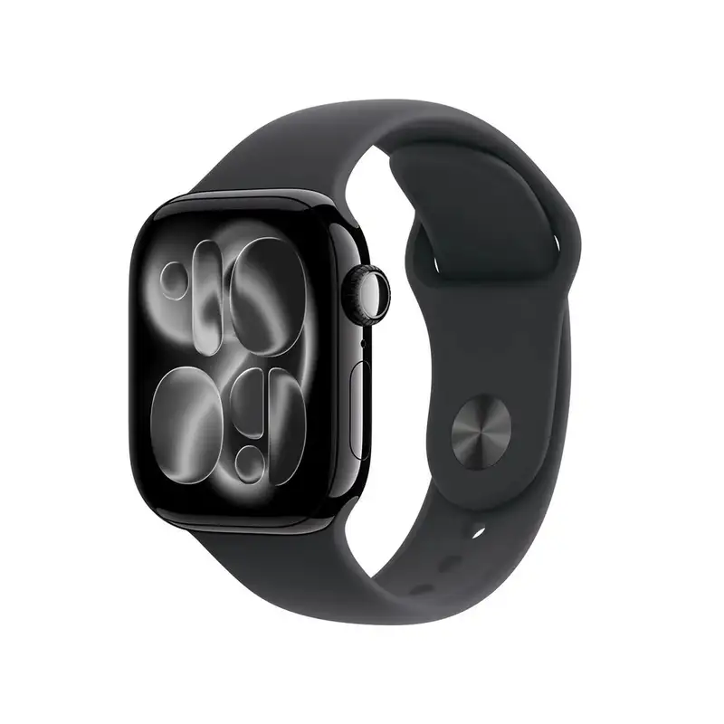 APPLE Watch S11 GPS 42mm Jet Black Aluminium Case with Black Sport Band - S/M meqt4rk/a