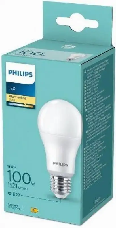PHILIPS  13W(100W) A60 E27 WW FR ND 1PF / 6