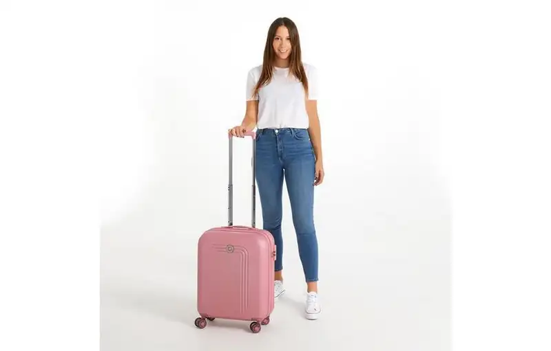 MOVOM RIGA ABS Kofer 55cm sa 4 tockica powder pink