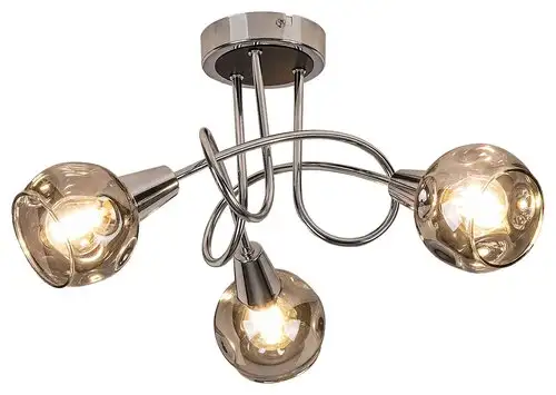 RABALUX Tamara plafonjera, E14 3x40W,hrom