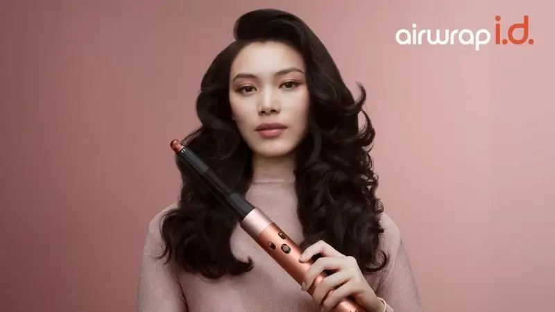 DYSON Airwrap 123682 Amber Silk/Pink Champagne Straight+Wavy