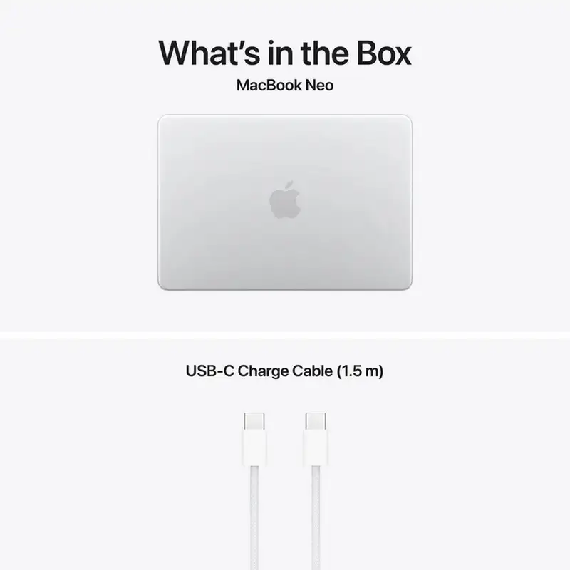 APPLE MacBook NEO 13", A18 PRO 6C CPU/5C GPU, 8GB, 512GB, CRO, silver - mhfc4cr/a